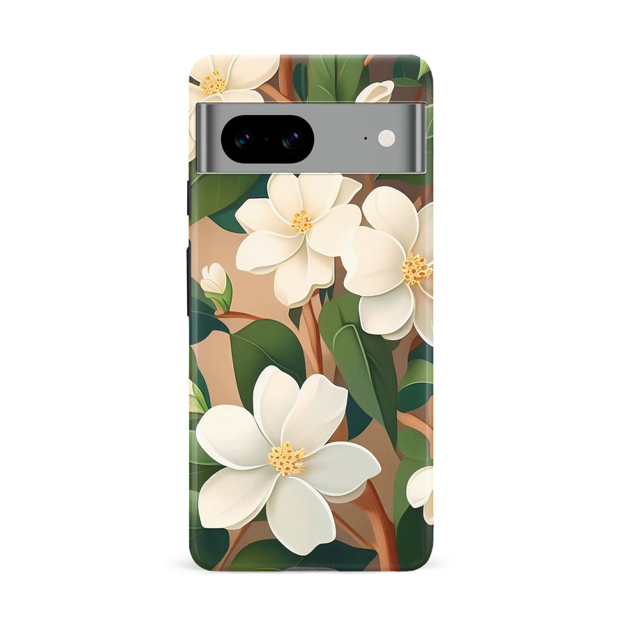 Google Pixel 8A Jasmin Phone Case in Cream