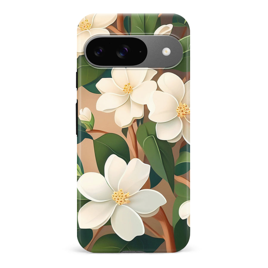 Google Pixel 9 Jasmin Phone Case in Cream