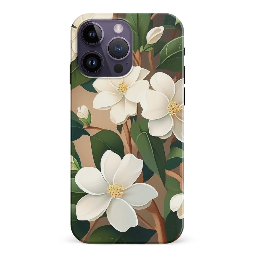 iPhone 15 Pro Jasmin Phone Case in Cream