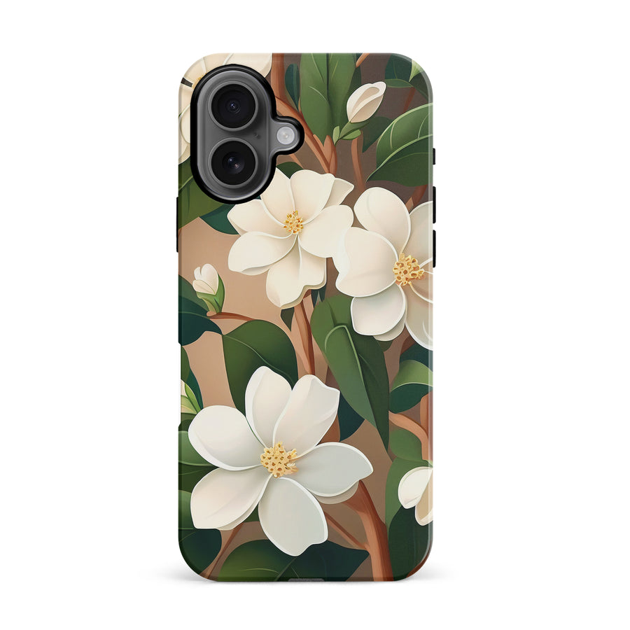 iPhone 16 Jasmin Phone Case in Cream