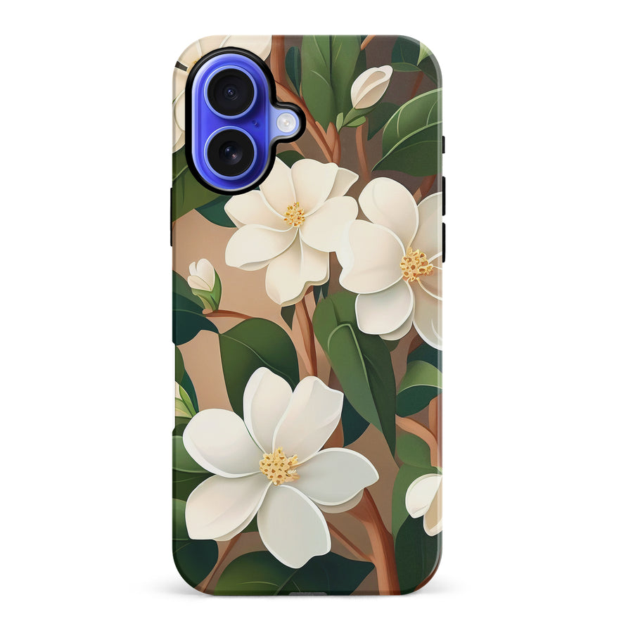 iPhone 16 Plus Jasmin Phone Case in Cream