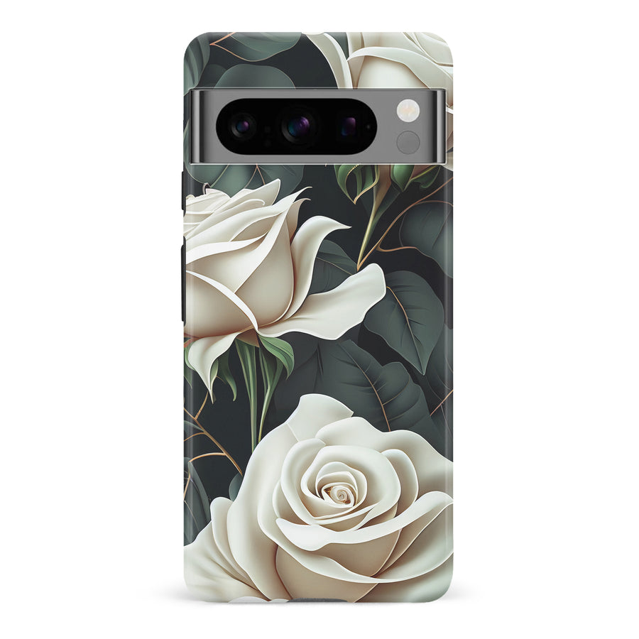 Google Pixel 8 Pro Roses Phone Case in Green