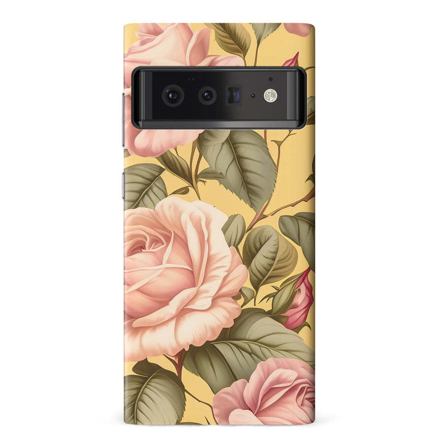 Google Pixel 6 Pro Roses Phone Case in Yellow