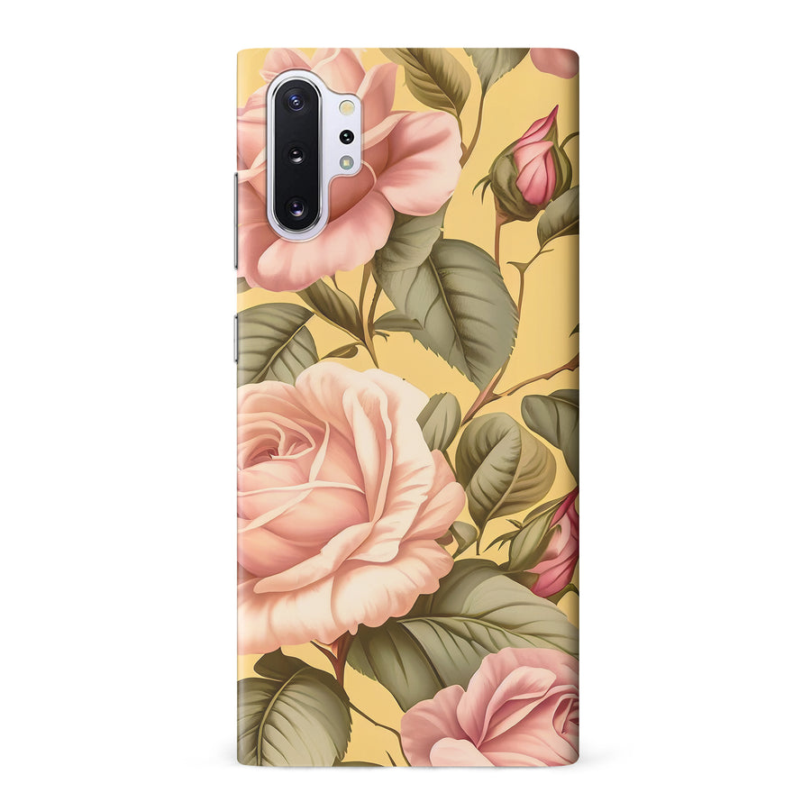 Samsung Galaxy Note 10 Plus Roses Phone Case in Yellow