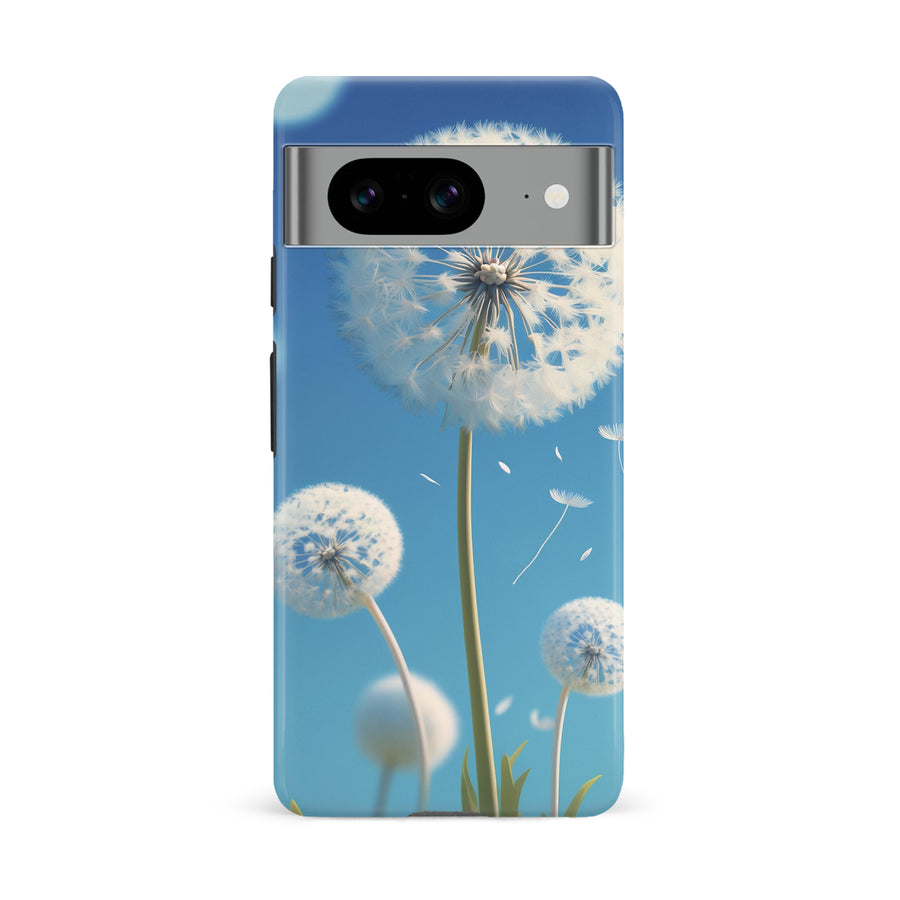 Google Pixel 8 Dandelion Phone Case in Blue