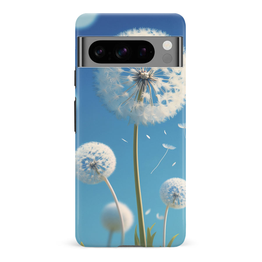 Google Pixel 8 Pro Dandelion Phone Case in Blue