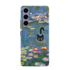 Black Cat In Water Lilies Phone Case