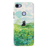 Google Pixel 3A XL Black Cat In Green Wheat Fields Phone Case