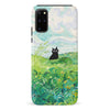 Samsung Galaxy S20 Plus Black Cat In Green Wheat Fields Phone Case