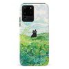 Samsung Galaxy S20 Ultra Black Cat In Green Wheat Fields Phone Case