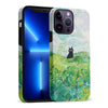iPhone 14 Pro Max Black Cat In Green Wheat Fields Phone Case
