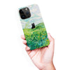 iPhone 15 Pro Max Black Cat In Green Wheat Fields Phone Case