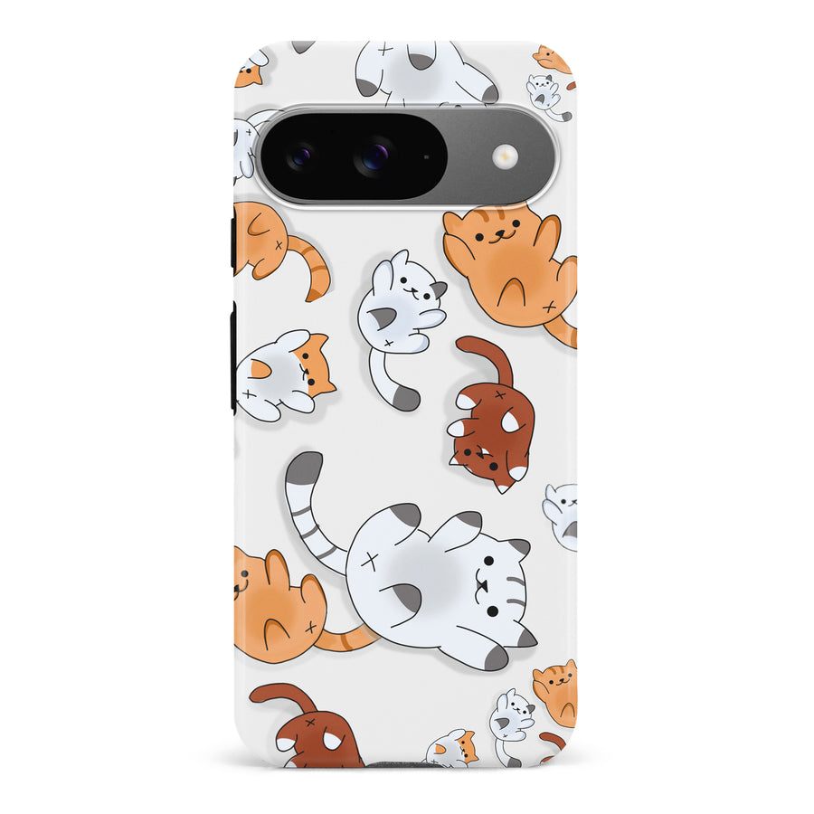 Google Pixel 9 Bouncy Cats Phone Case