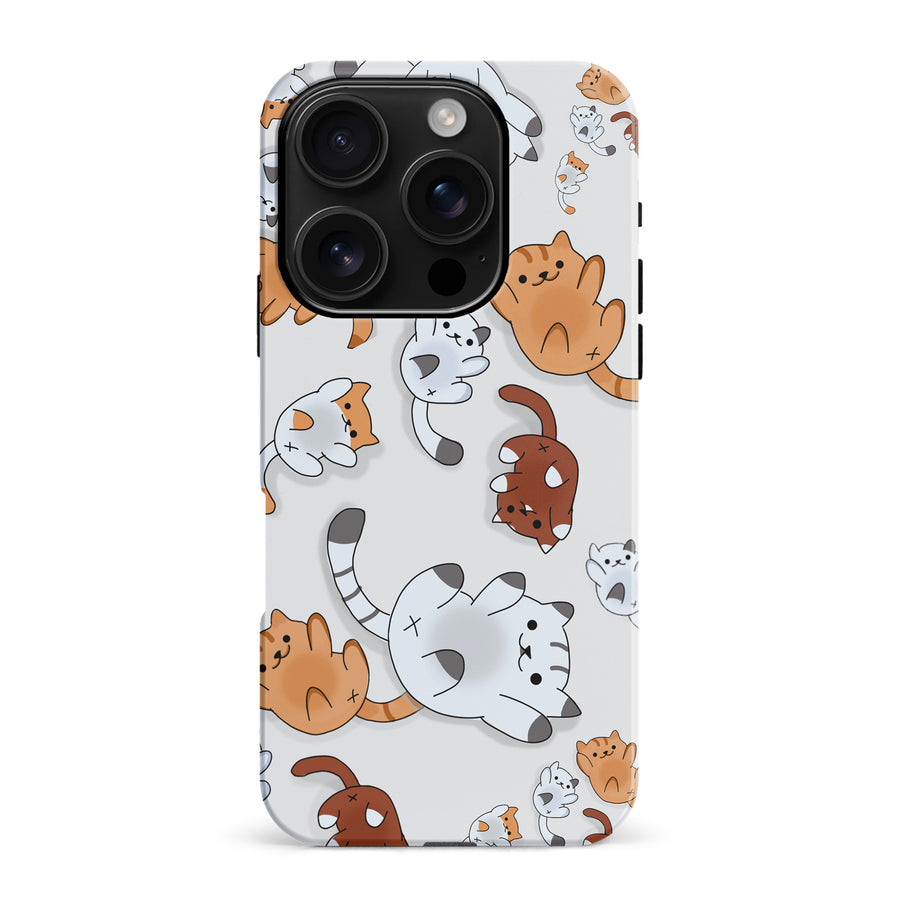 iPhone 16 Pro Max Bouncy Cats Phone Case