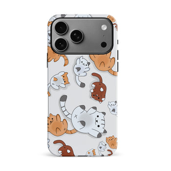 iPhone 17 Pro Max Bouncy Cats Phone Case
