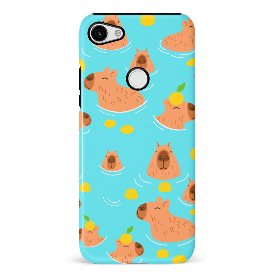 Google Pixel 3 XL Swimming Capybaras Phone Case