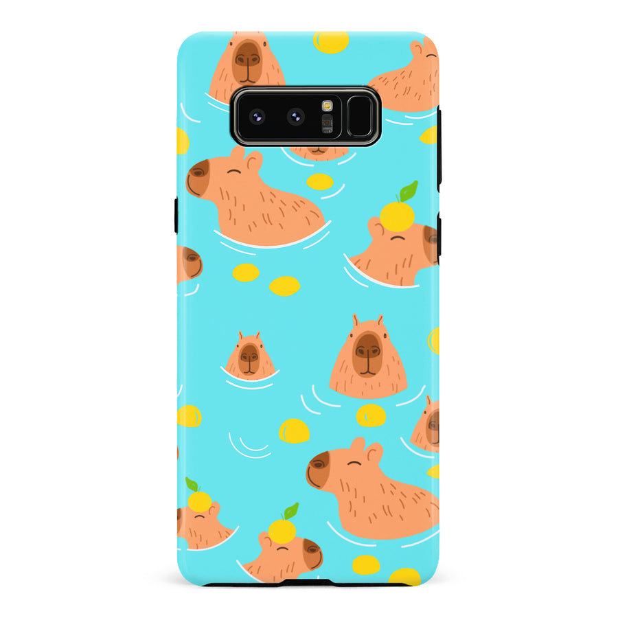 Samsung Galaxy Note 8 Swimming Capybaras Phone Case