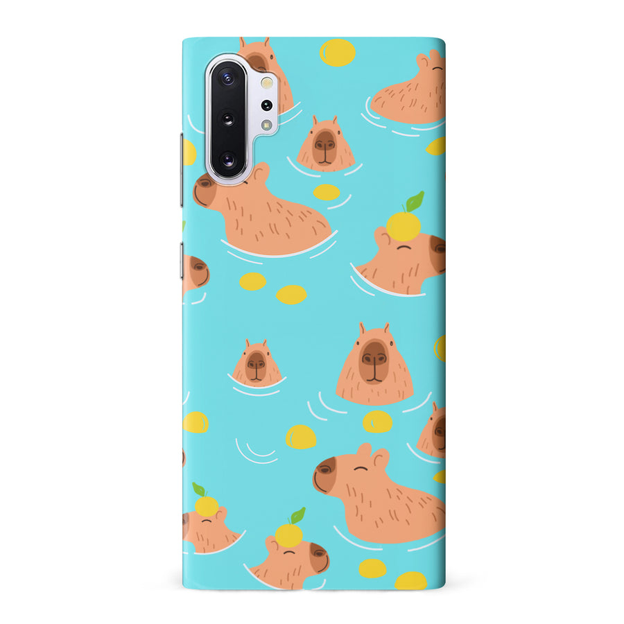Samsung Galaxy Note 10 Plus Swimming Capybaras Phone Case