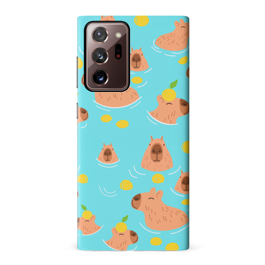 Samsung Galaxy Note 20 Ultra Swimming Capybaras Phone Case