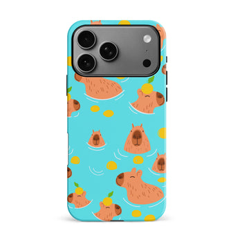 iPhone 17 Pro Max Swimming Capybaras Phone Case