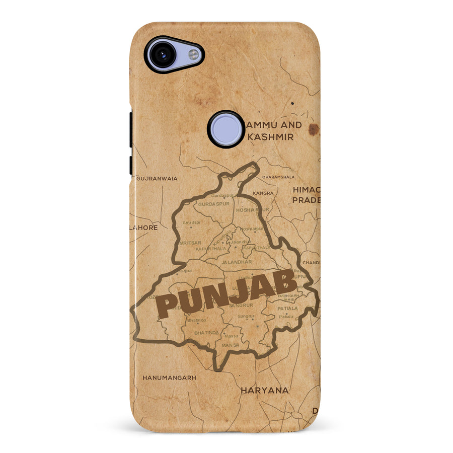 Google Pixel 3A XL Map of Punjab Phone Case