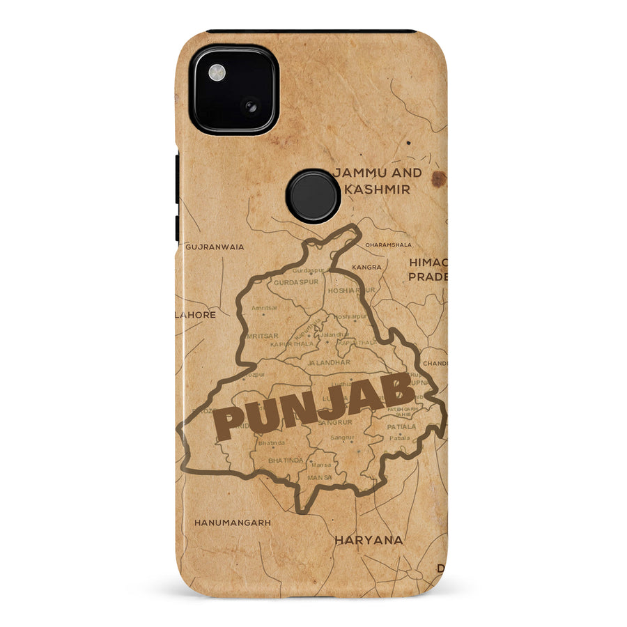 Google Pixel 4A Map of Punjab Phone Case