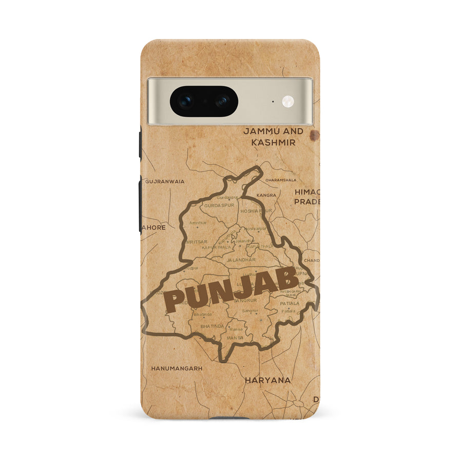 Google Pixel 7 Map of Punjab Phone Case