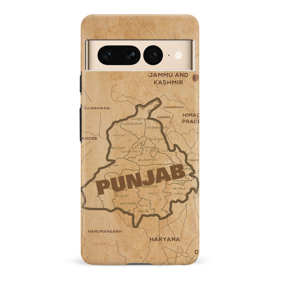 Google Pixel 7 Pro Map of Punjab Phone Case