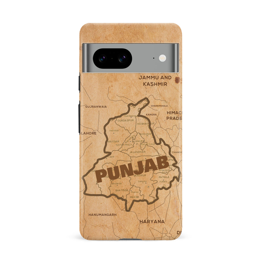 Google Pixel 8A Map of Punjab Phone Case