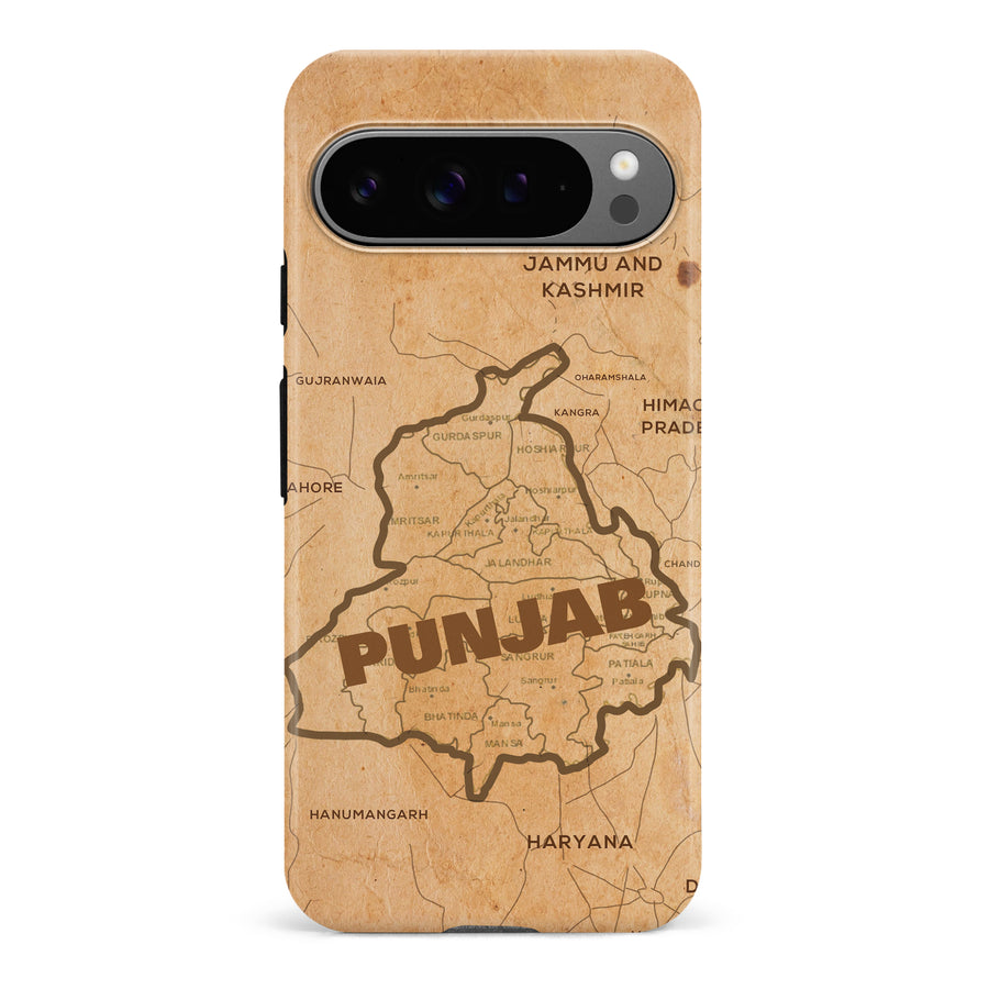 Google Pixel 9 Pro Map of Punjab Phone Case