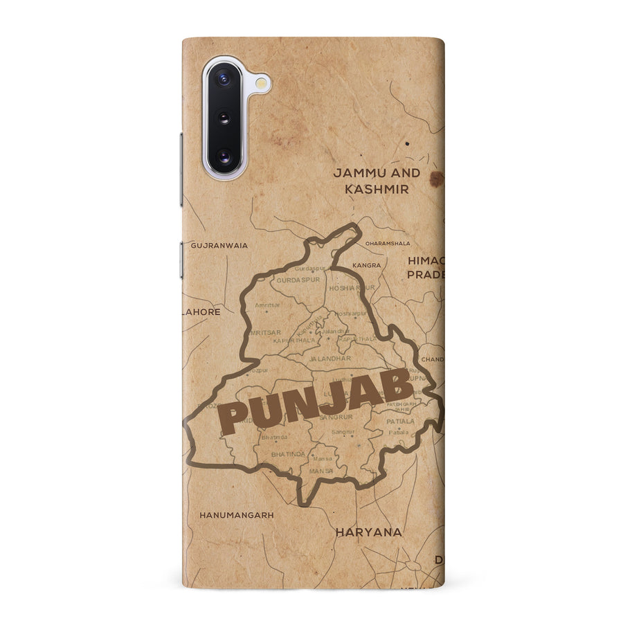 Samsung Galaxy Note 10 Map of Punjab Phone Case