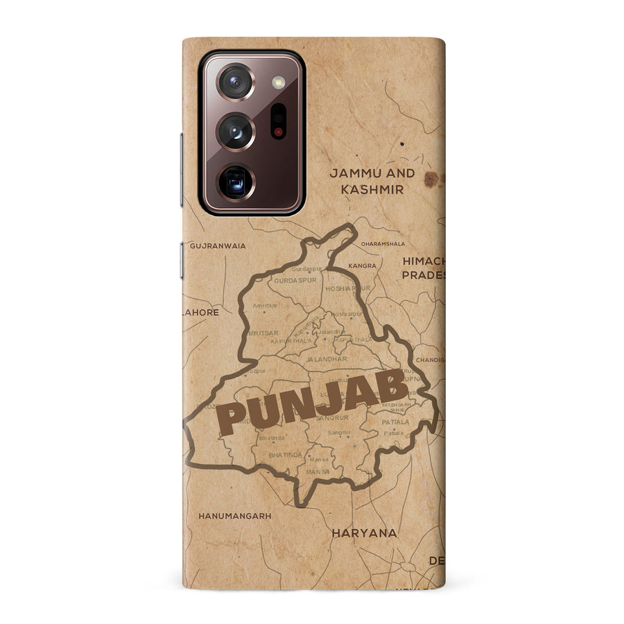 Samsung Galaxy Note 20 Ultra Map of Punjab Phone Case