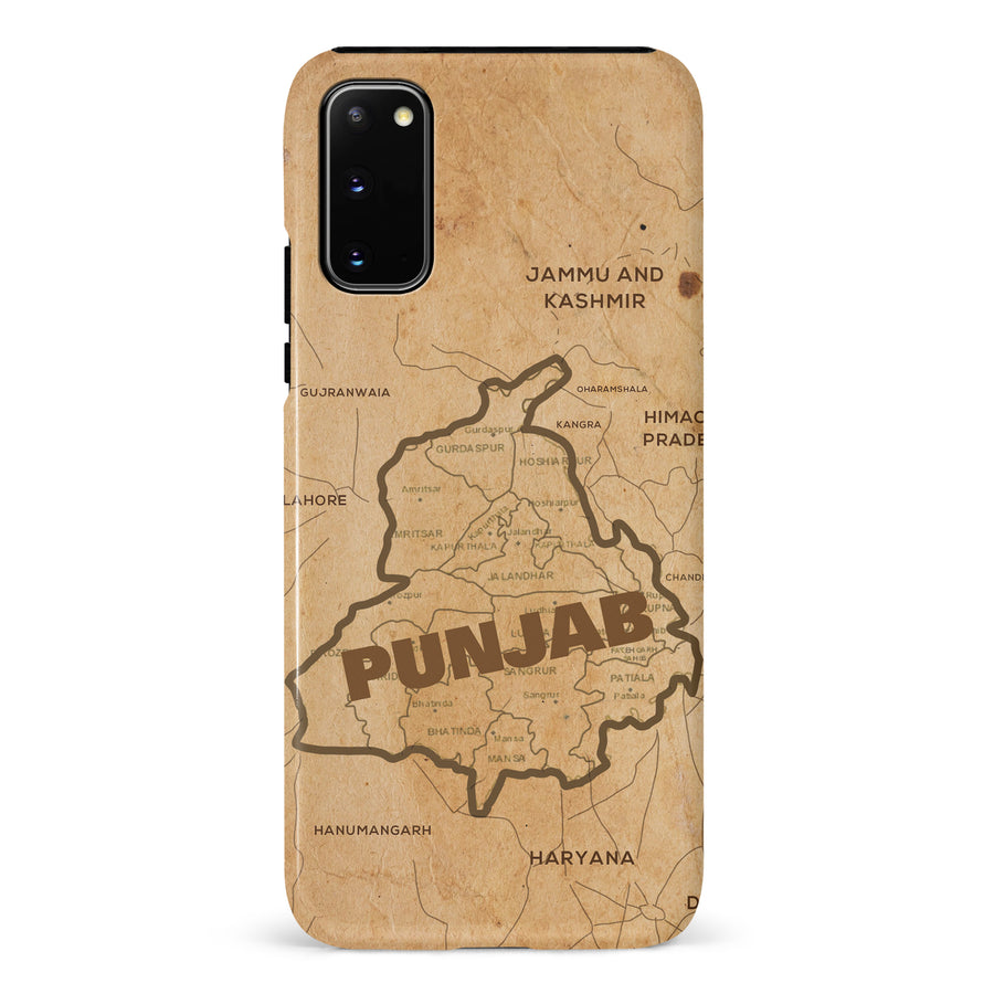 Samsung Galaxy S20 Map of Punjab Phone Case