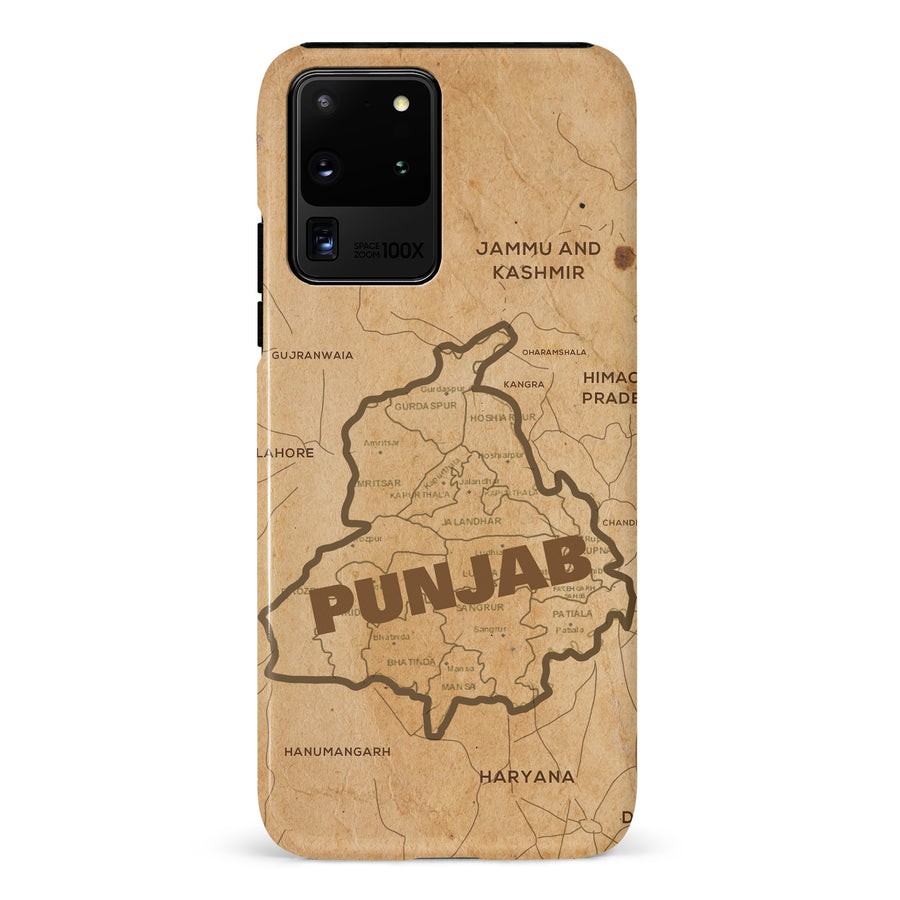 Samsung Galaxy S20 Ultra Map of Punjab Phone Case