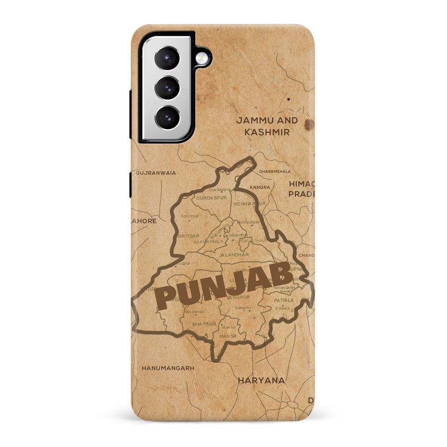 Samsung Galaxy S21 Map of Punjab Phone Case