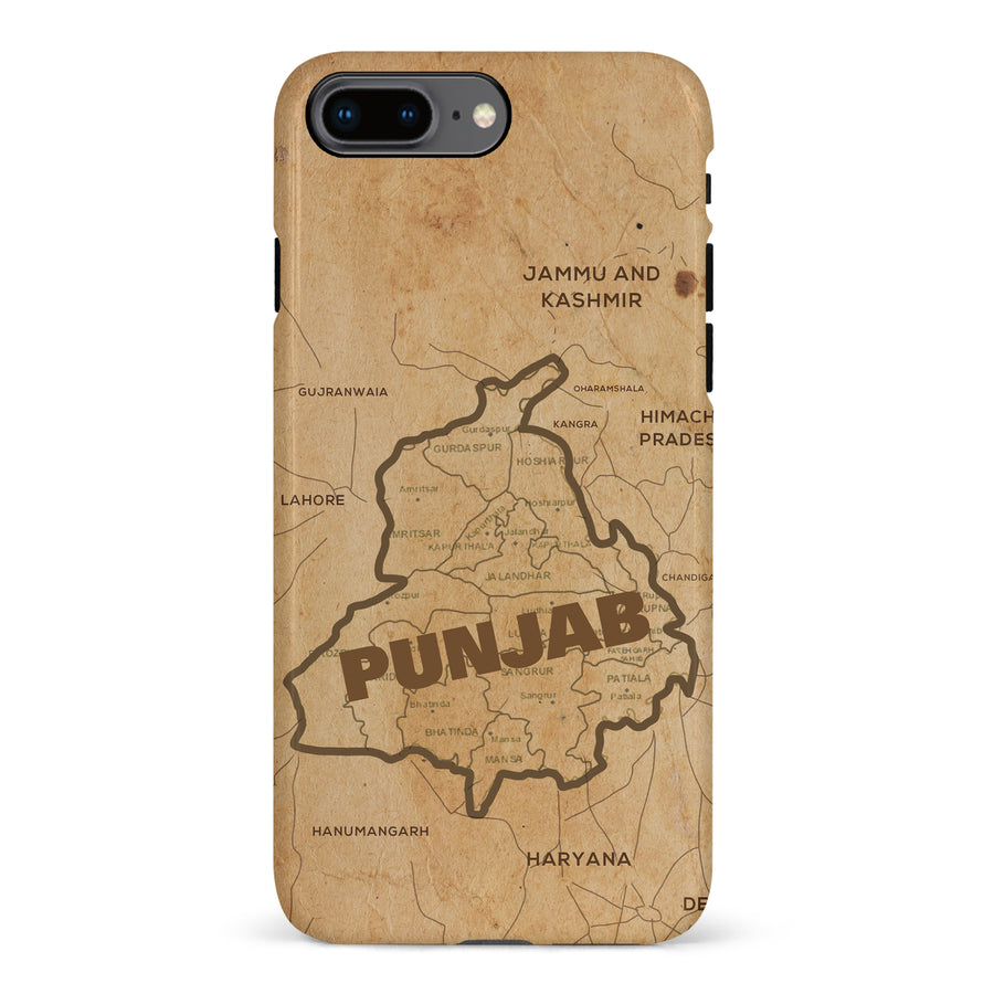 iPhone 8 Plus Map of Punjab Phone Case