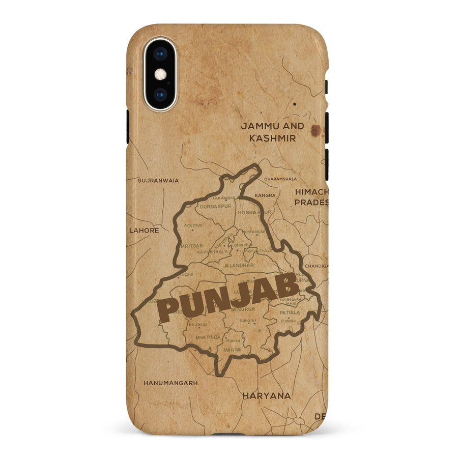 iPhone XS Max Map of Punjab Phone Case