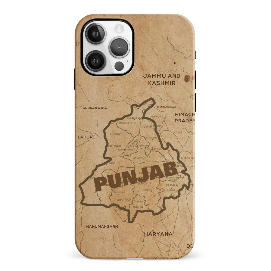 iPhone 12 Map of Punjab Phone Case