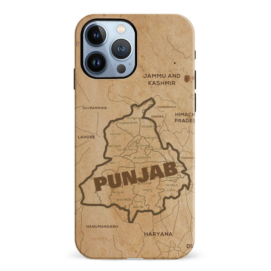 iPhone 12 Pro Map of Punjab Phone Case