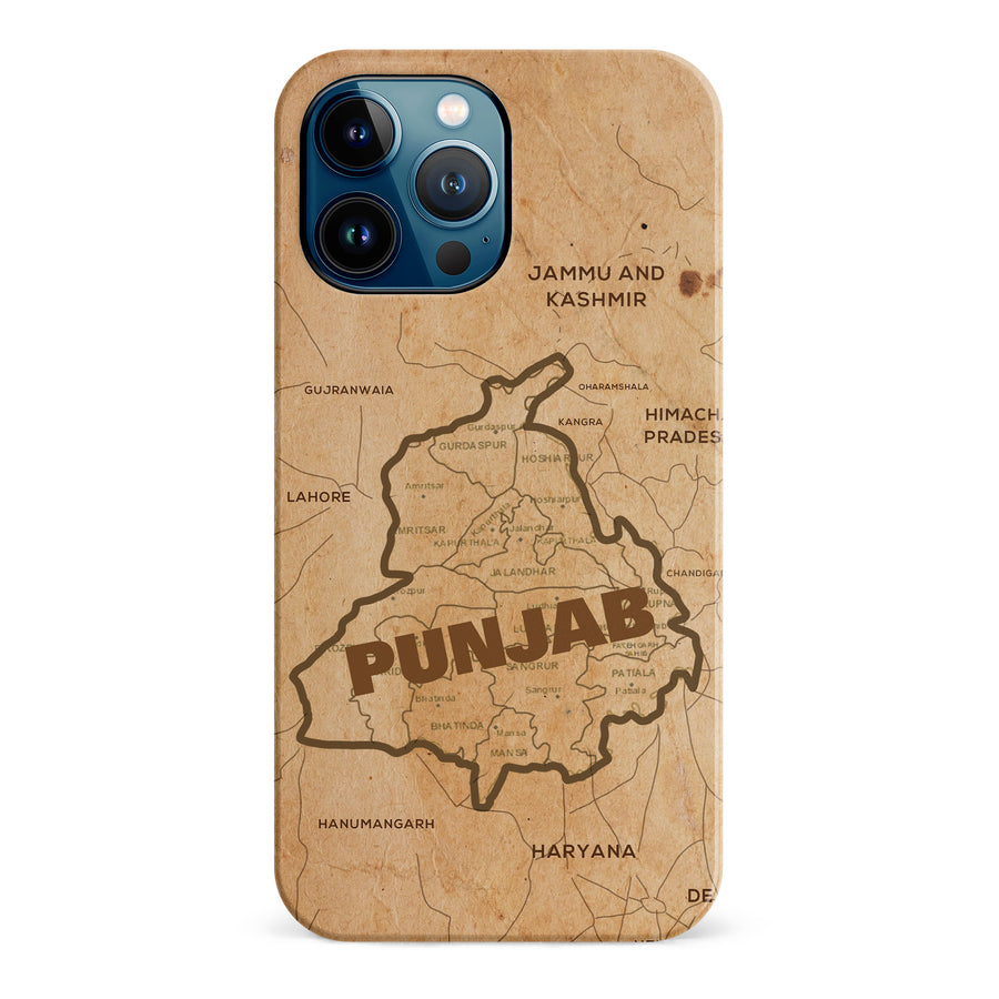 iPhone 12 Pro Max Map of Punjab Phone Case