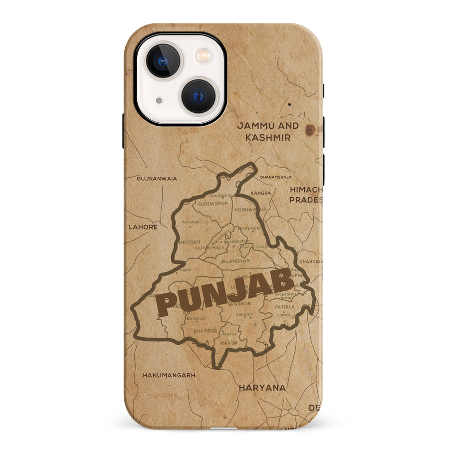 iPhone 13 Map of Punjab Phone Case