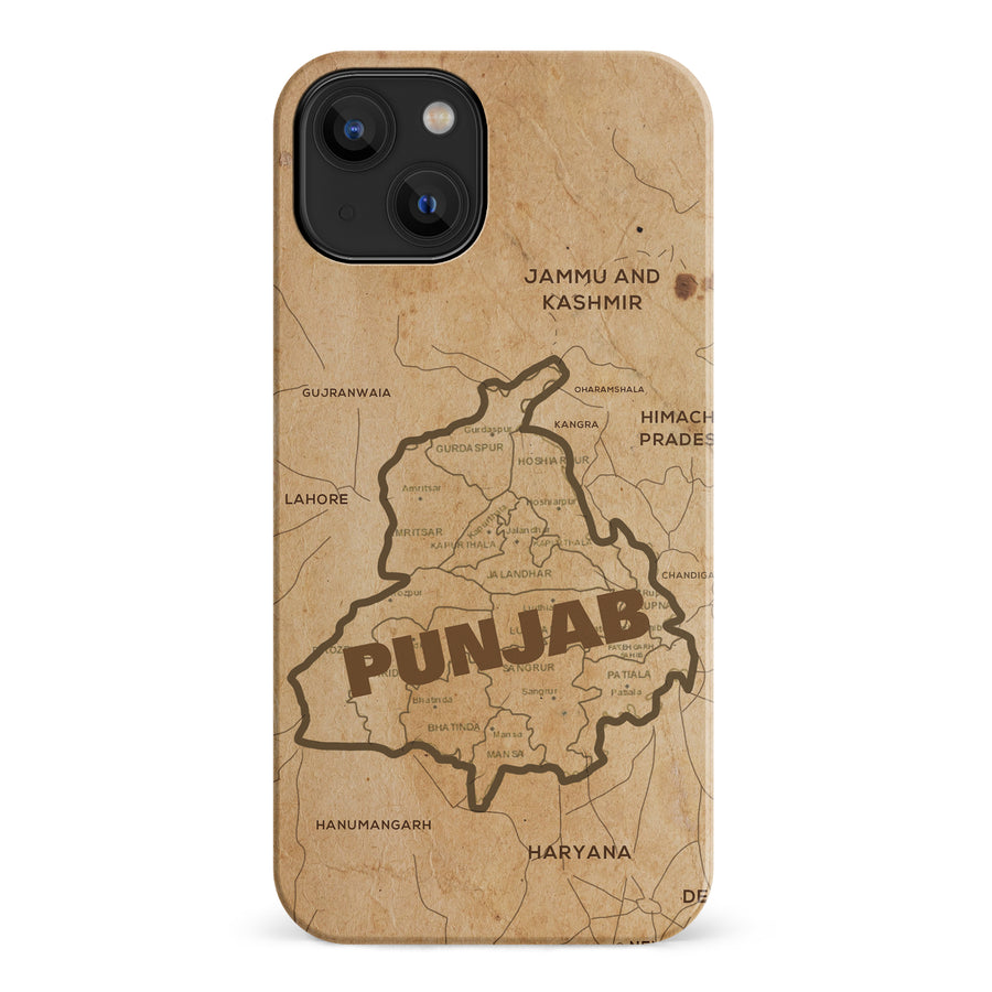 iPhone 14 Map of Punjab Phone Case