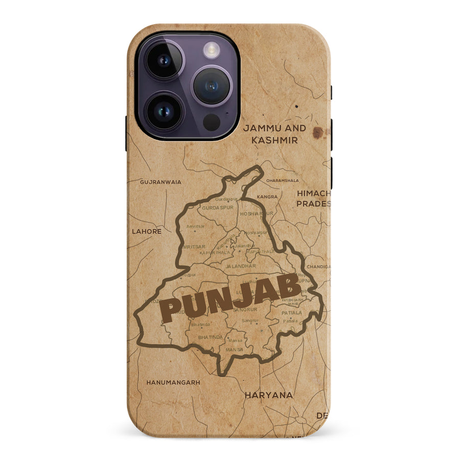 iPhone 14 Pro Max Map of Punjab Phone Case