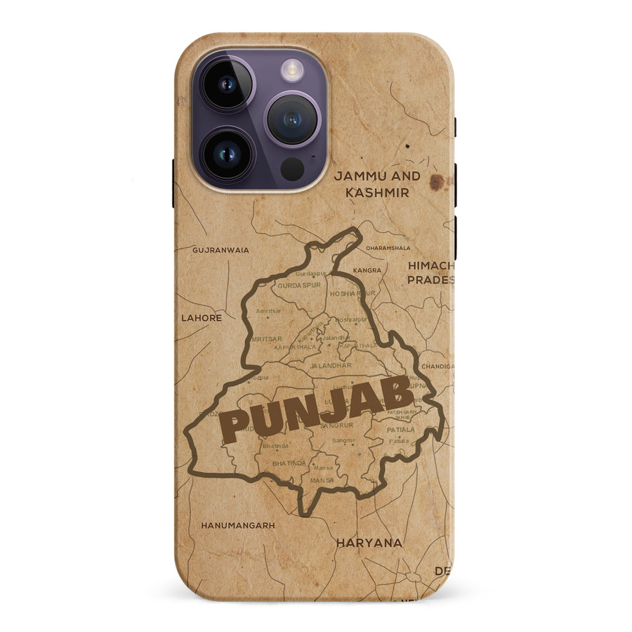 iPhone 15 Pro Map of Punjab Phone Case