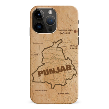iPhone 15 Pro Max Map of Punjab Phone Case