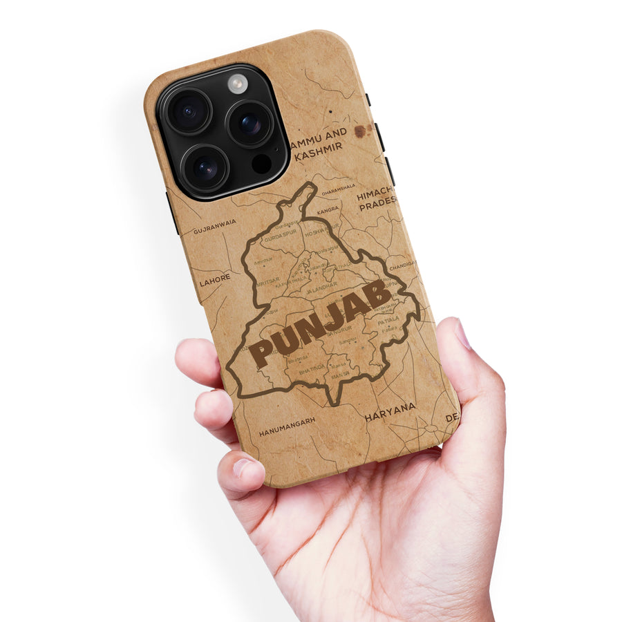 iPhone 16 Pro Max Map of Punjab Phone Case