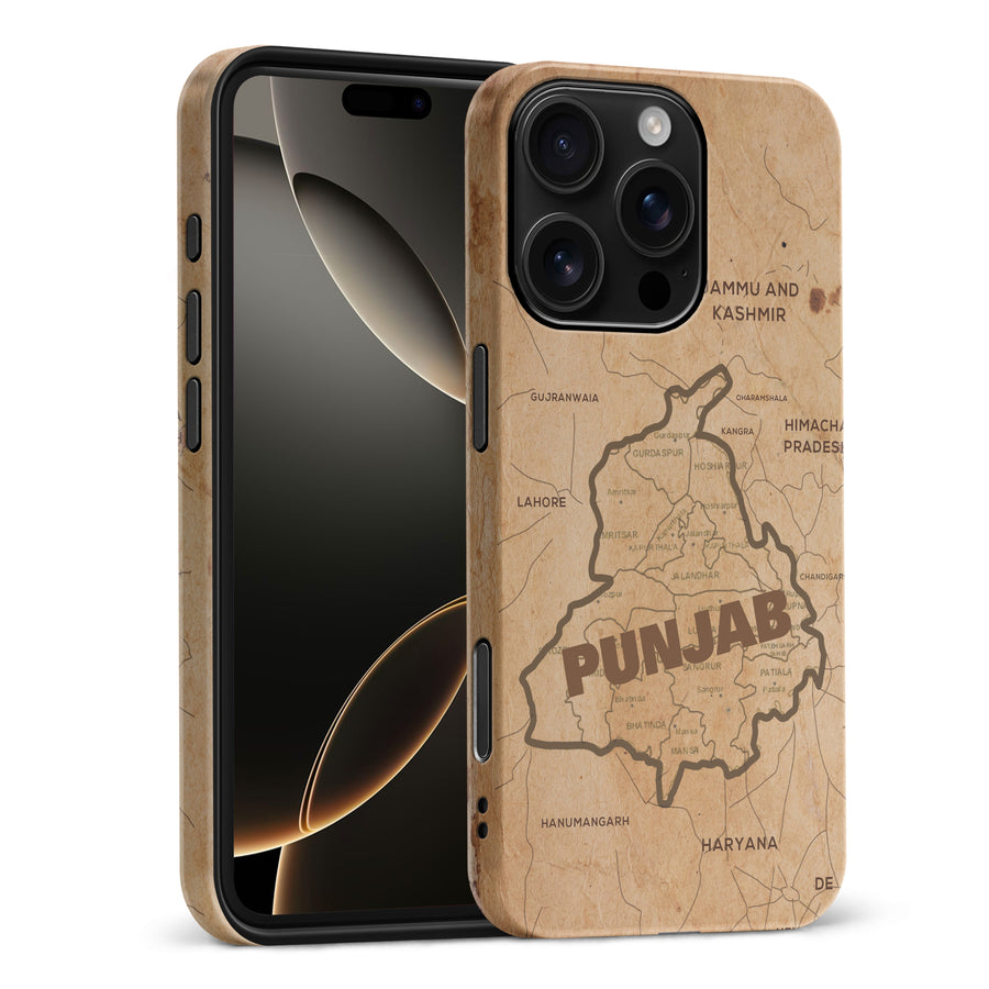 iPhone 16 Pro Max Map of Punjab Phone Case