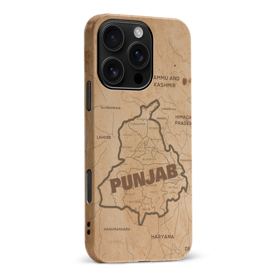 iPhone 16 Pro Max Map of Punjab Phone Case