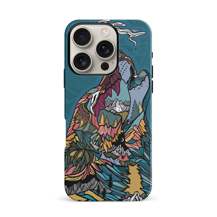 iPhone 16 Pro Kate Zessel Coastal Wolf Phone Case