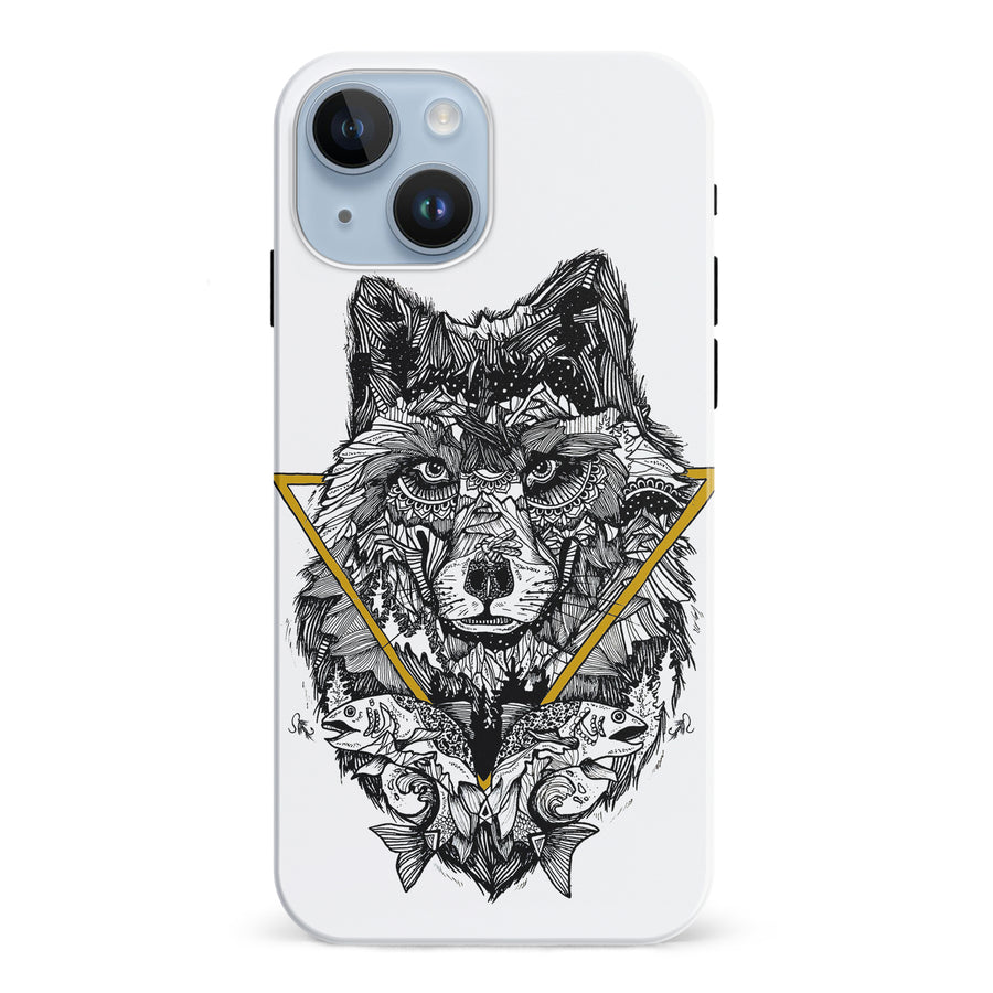 iPhone 15 Kate Zessel Wolf Hunger Phone Case